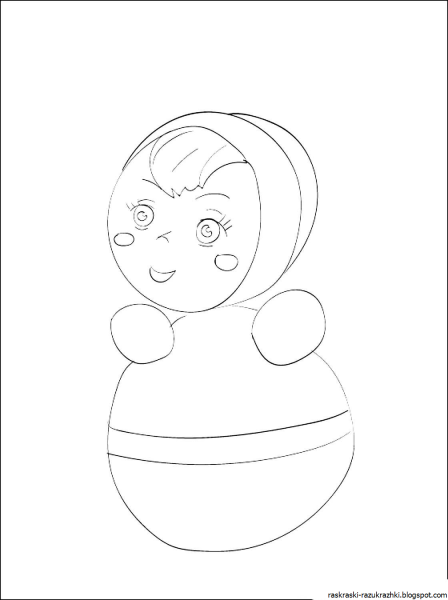 Раскраска. Игрушки