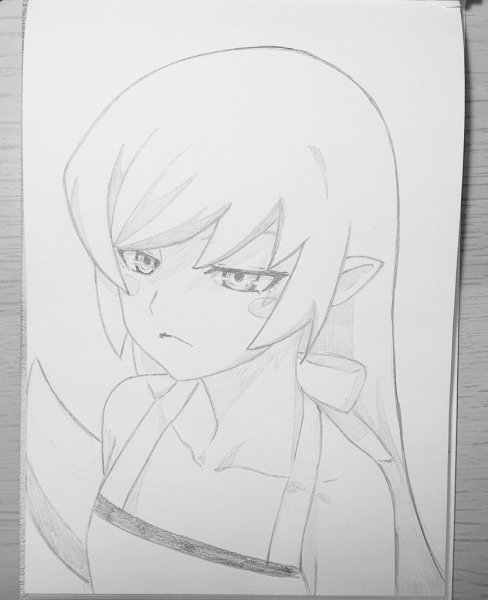 Шинобу рисунок карандашом легкий