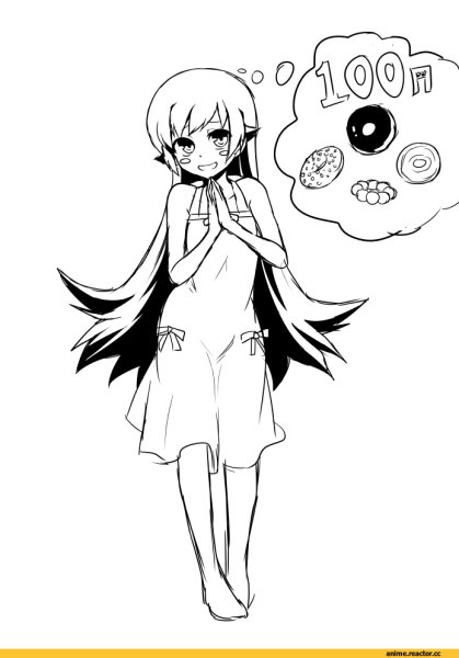 Раскраска аниме Шинобу