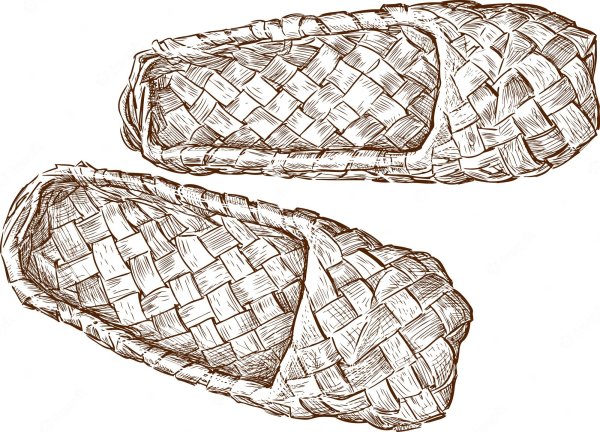 Лапти рисунок