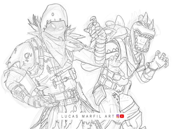 Рисунки ФОРТНАЙТ карандашом