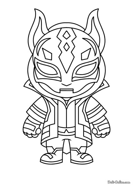 Раскраски ФОРТНАЙТ ниндзя