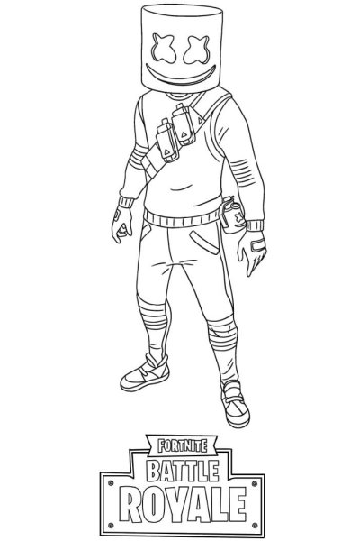 Раскраски с фортнайтом