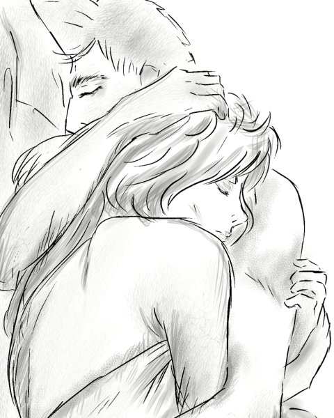 Влюбленные рисунок