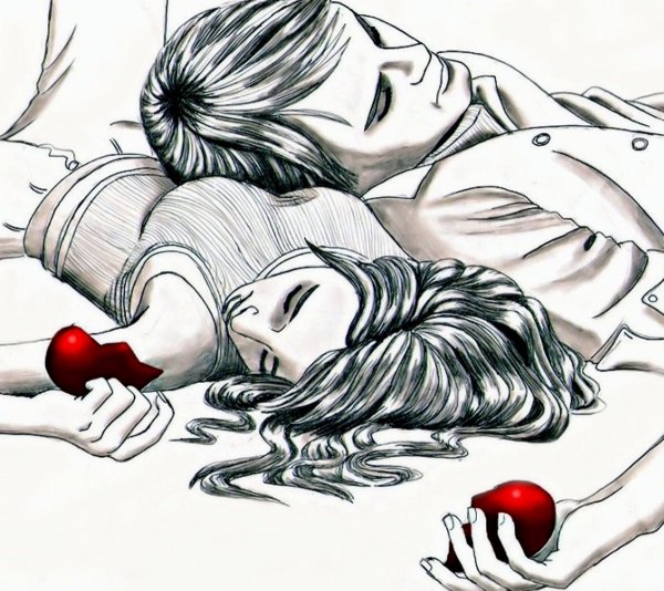 Влюбленные карандашом