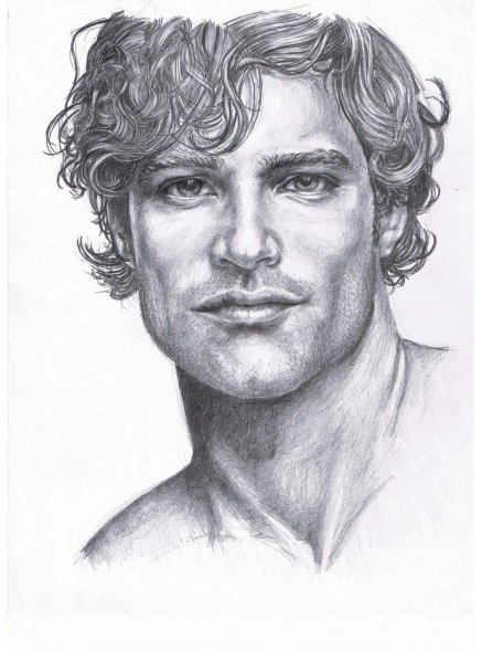 Портрет мужчины карандашом