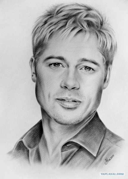 Мужской портрет карандашом