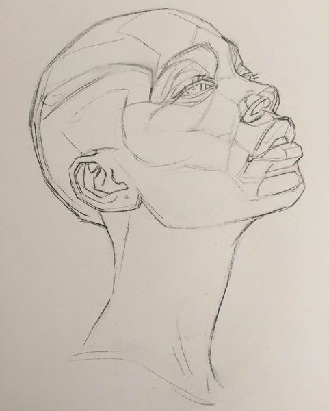 Наброски для рисования лица