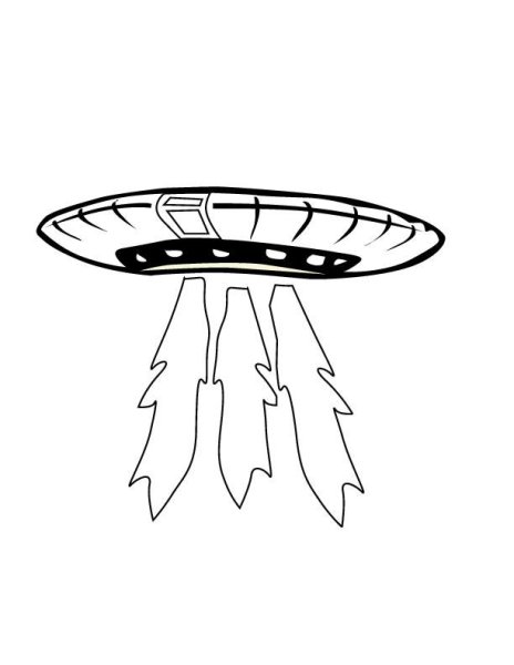 Летающая тарелка раскраска для детей