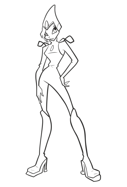 Как нарисовать Текну из Винкс