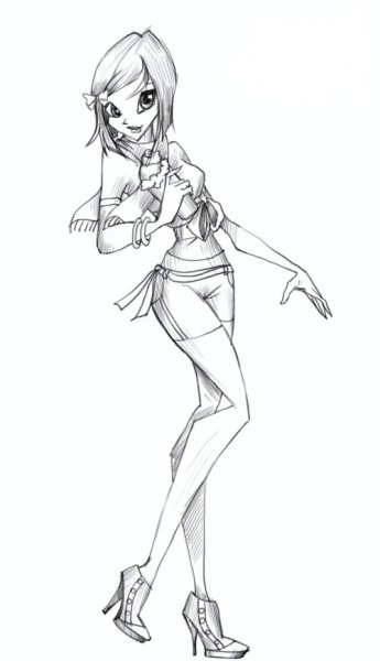 Стелла Винкс поэтапно