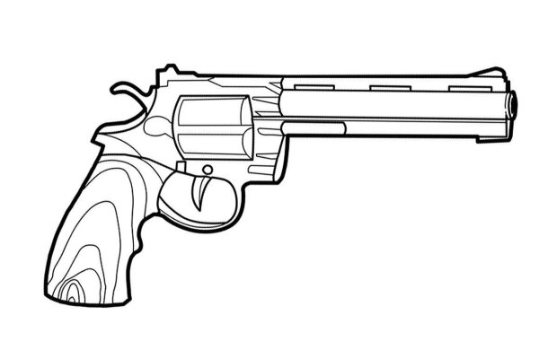 Револьвер Магнум эскиз