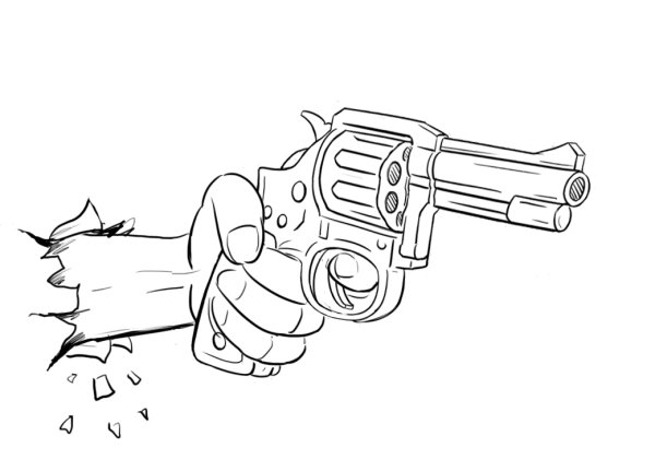 Чертёж DESERTEAGLE из стандофф 2