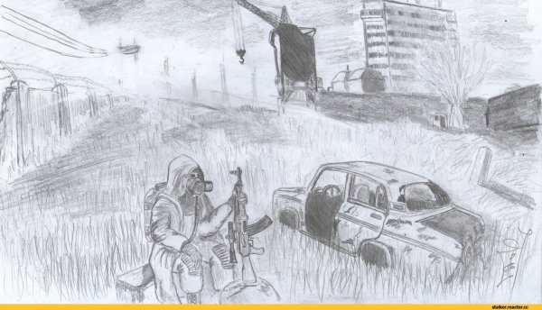 Чернобыль рисунки карандашом