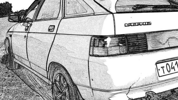 ВАЗ 2112 карандашом