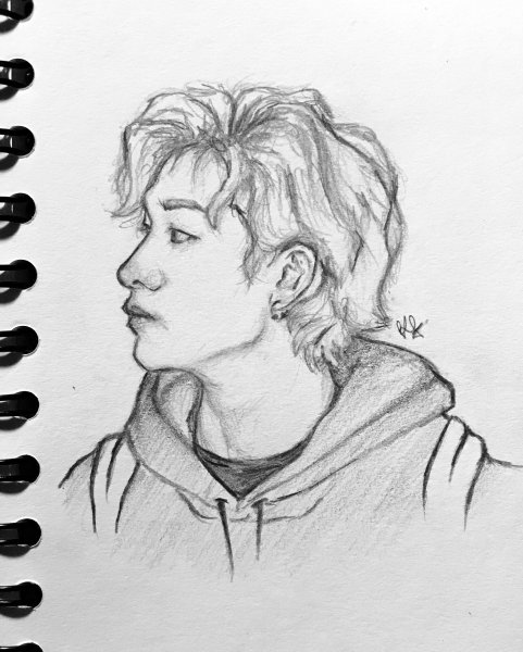 Рисунок бан Чана Stray Kids