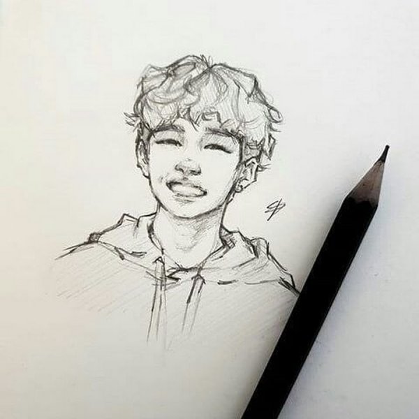 Бан Чан Stray Kids нарисовать
