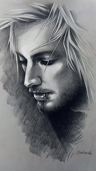 Дин Винчестер карандашом