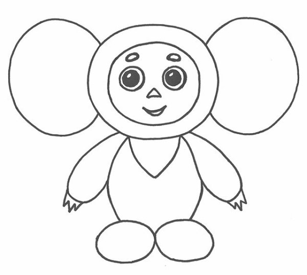 Чебурашка картинки карандашом