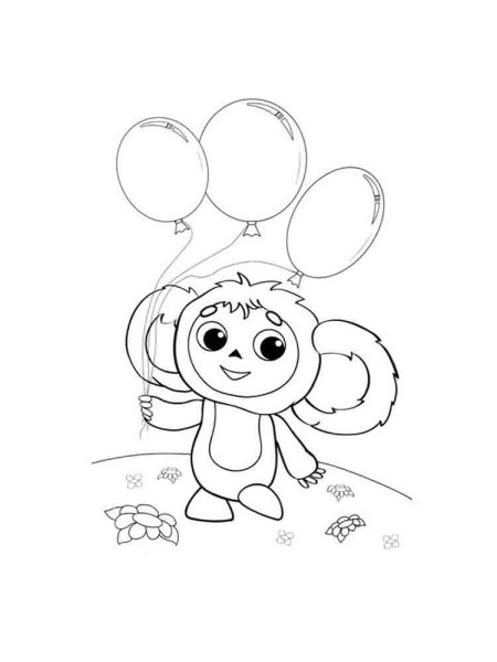 Раскраска "Чебурашка"