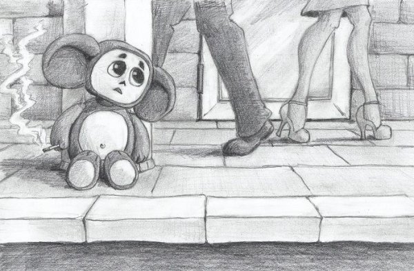 Чебурашка рисунок