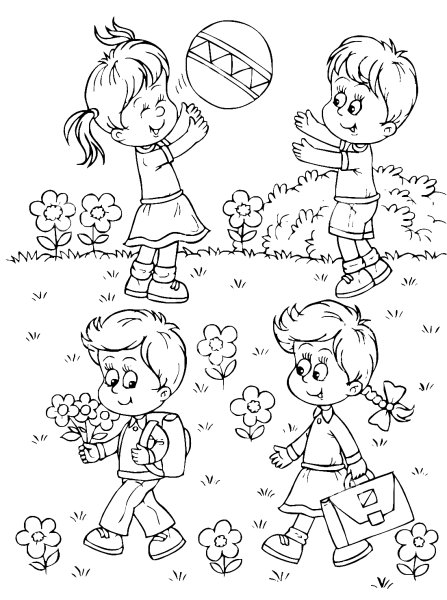 Раскраски осень для детей 5-6 лет