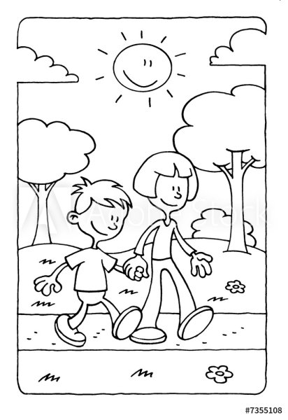 Раскраска дом и семья