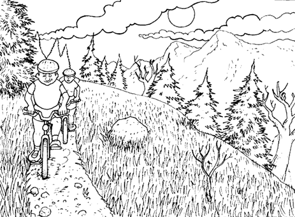 Весенний ручей раскраска