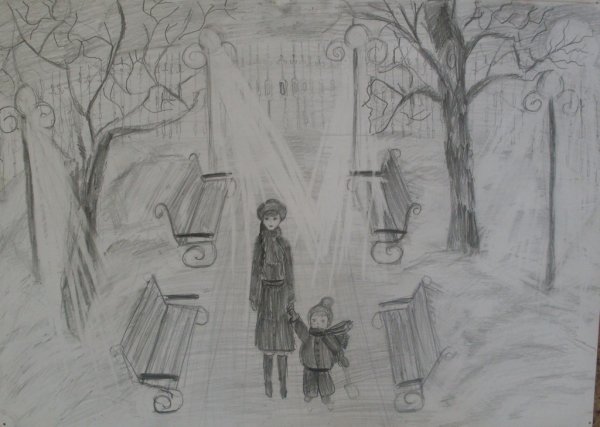 Зимние игры раскраска