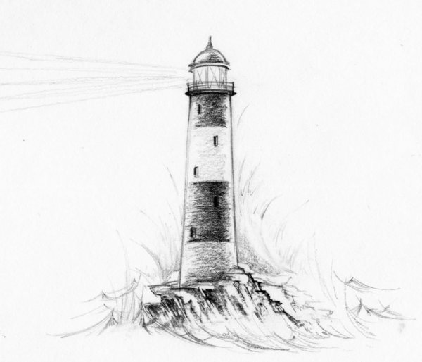 Маяк набросок