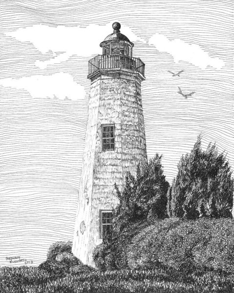 Графический пейзаж Маяк