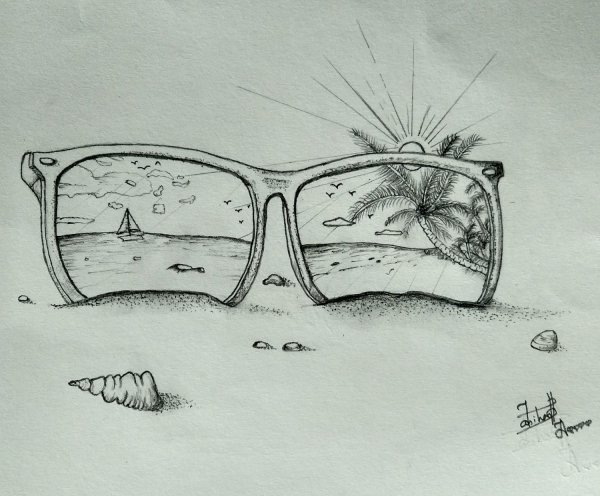 Рисунок на тему путешествие карандашом