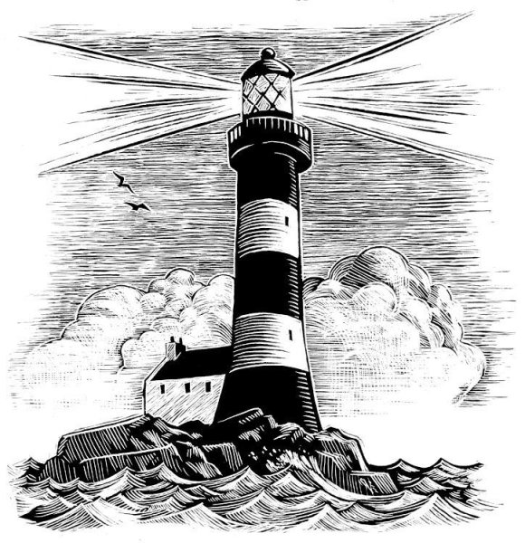 Маяк в графике