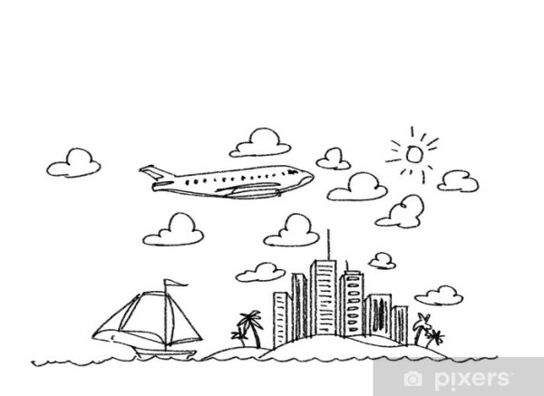 Раскраска - путешествие