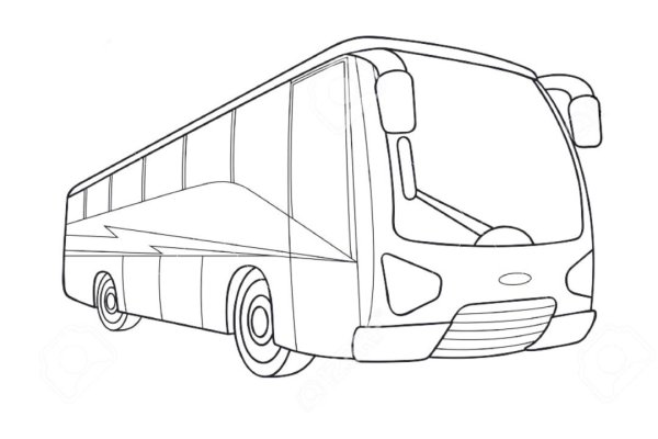 Раскраска автобус