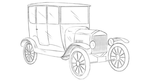 Форд модель т рисунок