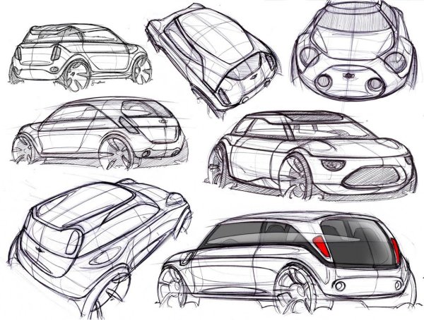 Дизайнерские эскизы автомобилей