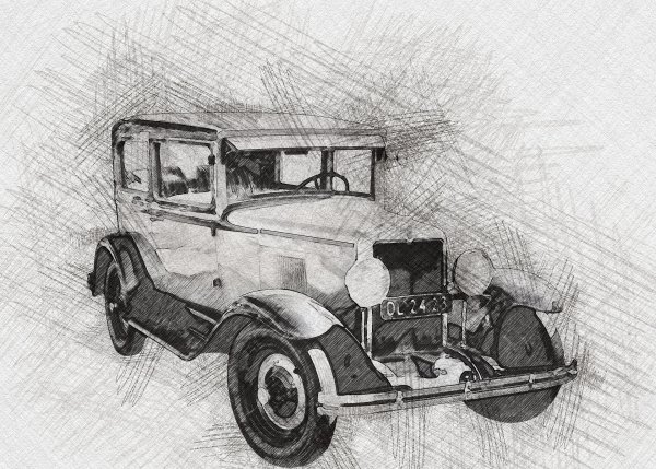 Графический рисунок автомобиля