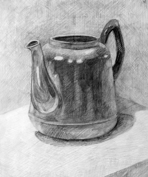 Чайник карандашом