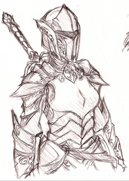 Доспехи карандашом