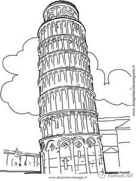 Раскраска эльфовой башни в Париже