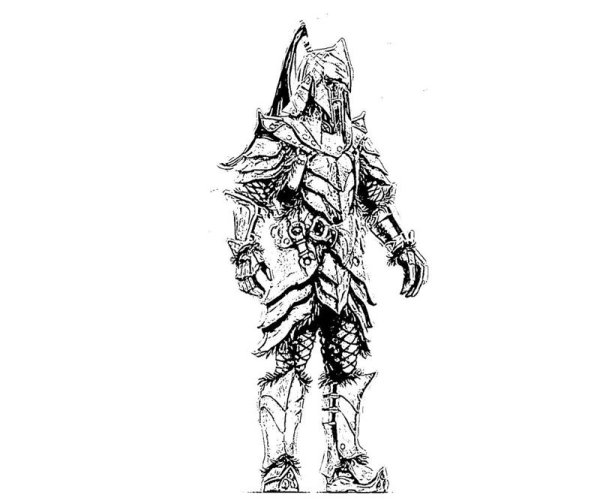 Разукрашки скайрим