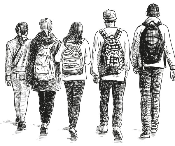 Наброски группы людей