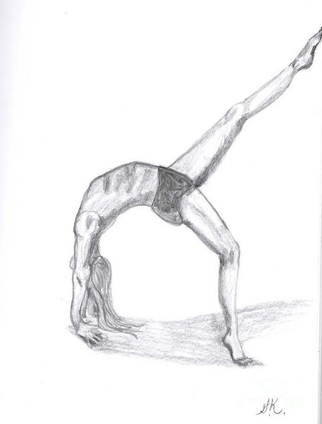 Гимнастка карандашом