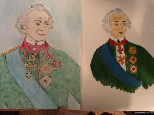 Портрет Суворова раскраска