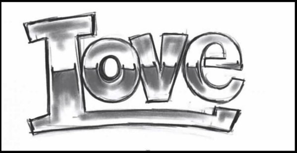 Объемные надписи рисунки