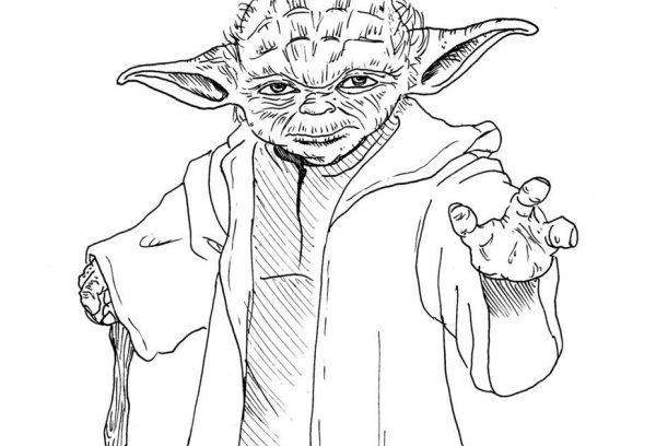 Мастер йода карандашом
