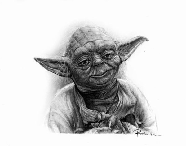 Нарисовать Йоду