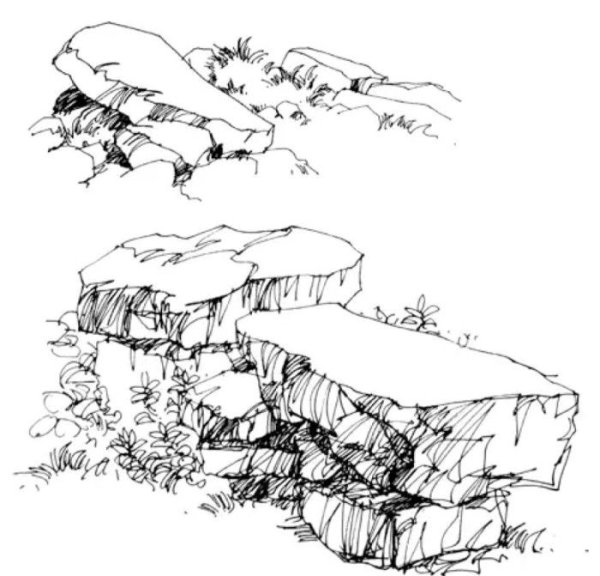 Обрыв карандашом