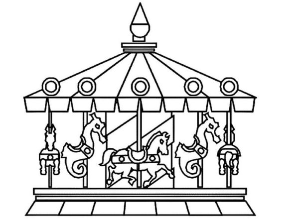 Карусель карандашом